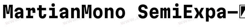 MartianMono SemiExpa字体转换